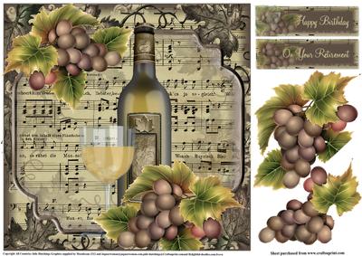Masculine Wine and Music Topper