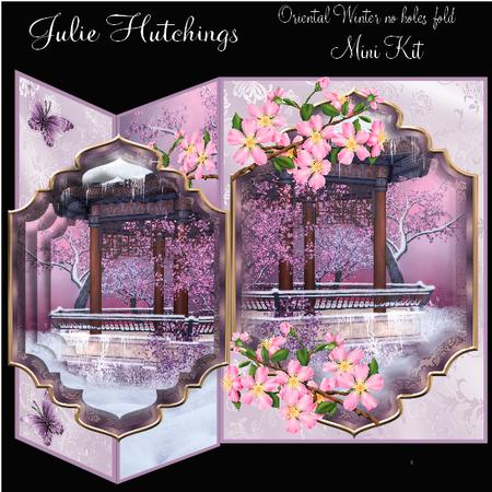 Oriental Winter No Holes Fold Card