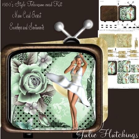 Marilyn Style on the Television Shaped Card Kit