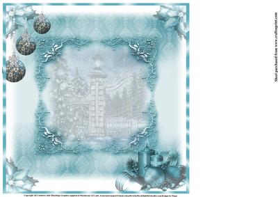 Insert to Compliment Moonlight Christmas Window