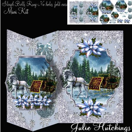 Sleigh Bells Ring No Holes Fold Card