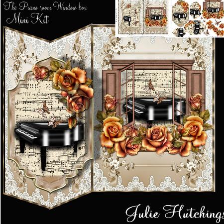The Piano Room Window Box No Holes Fold Card