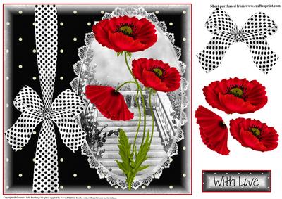 The Poppy's Card Topper