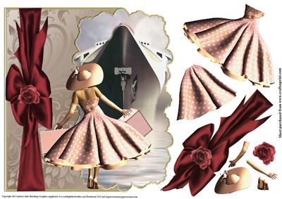Shaped Over the Edge Topper Bon Voyage