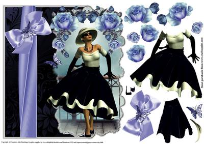 Shaped Over the Edge Grace and the Blue Roses