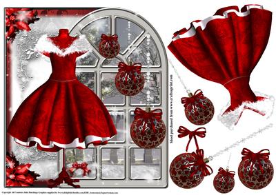 Shaped Over the Edge Topper the Christmas Dress
