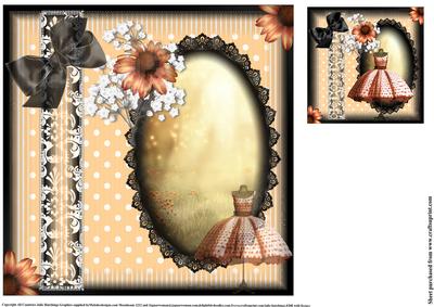 Insert to Compliment Peach Polka Dot Dress