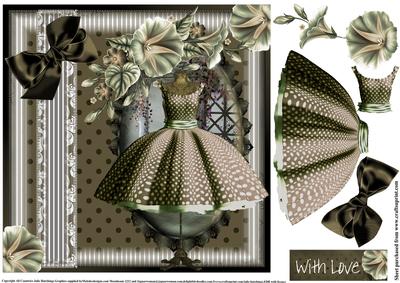 The Beautiful Brown and Mint Polka Dot Dress