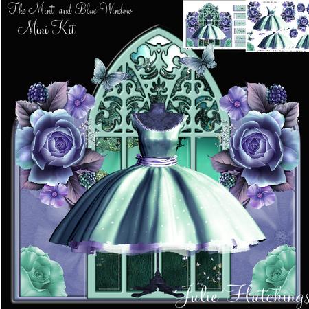 The Mint and Blue Window Topper Kit