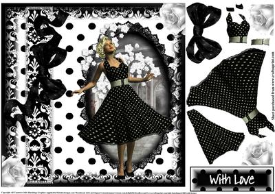 Beauty in a Polka Dot Dress Topper