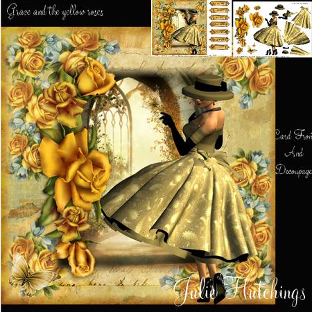 1950's Style Grace and the Yellow Roses