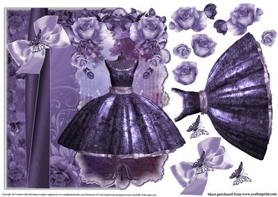Beautiful Vintage Purple Dress