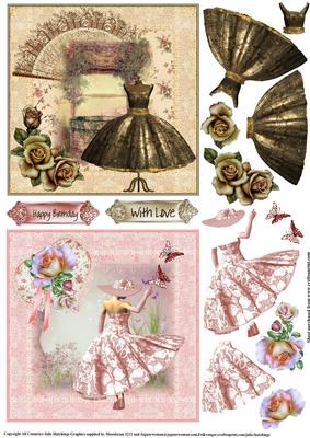 5x5 Vintage Toppers 1950's Style