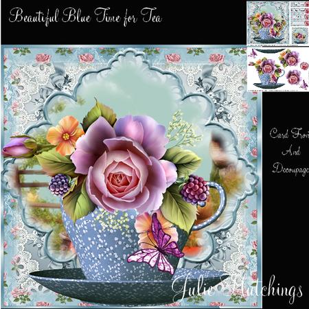 Beautiful Blue Time for Tea Kit
