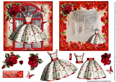 The Red Rose Dress Topper and Insert