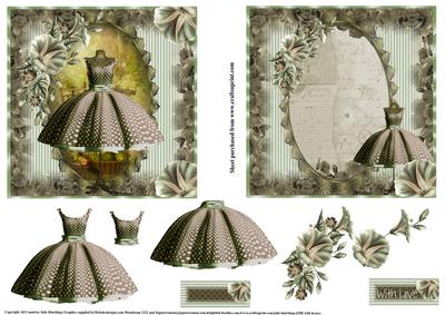 The Polka Dot Dress Topper and Insert 5x5