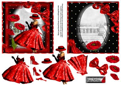 Gorgeous Grace and the Red Poppy's 5x5