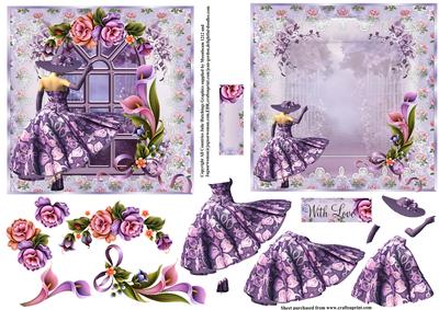 Window to the Enchanted Garden Topper and Insert