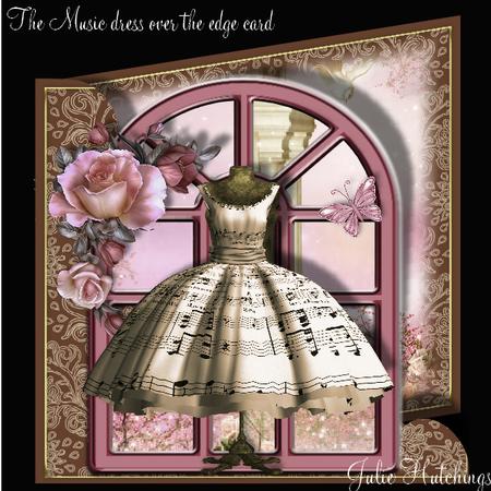 The Music Dress Over the Edge Card Kit