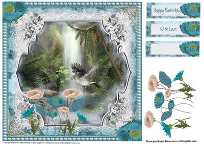 The Poppy Waterfall 8x8
