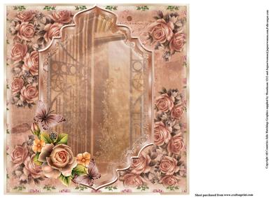 Insert to Compliment English Rose Card Front