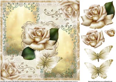 The Antique Rose at Sunrise Topper