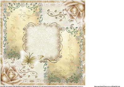The Antique Rose at Sunrise Insert