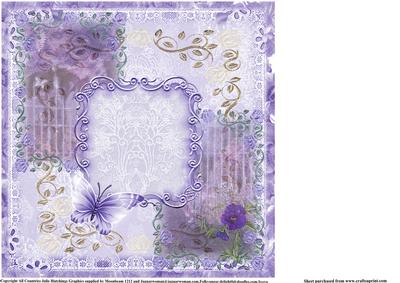 Stunning Pansy 8x8 Insert