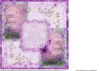 Dark Lily Insert 8x8
