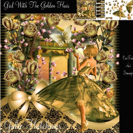 Vintage the Girl with the Golden Hair