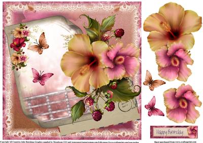 The Letter Hibiscus Flora and Flutters