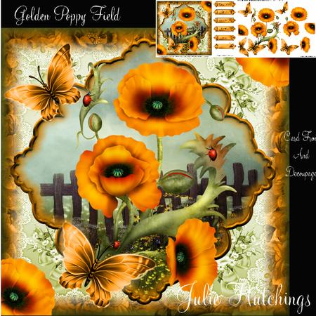 Beautiful Golden Poppy Field
