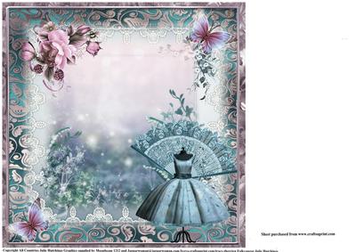 Insert to Teal Dress and Dusky Pink Rose