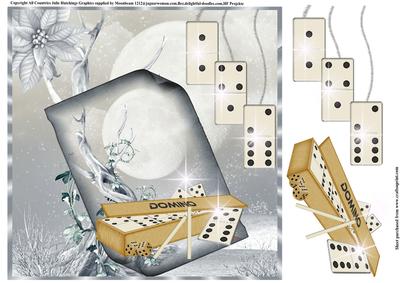 Christmas Domino Player Topper