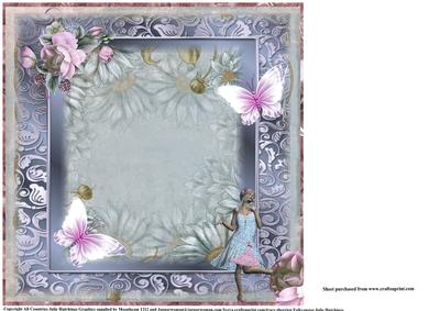 Insert to Compliment Flapper Girl and Dusky Pink Rose