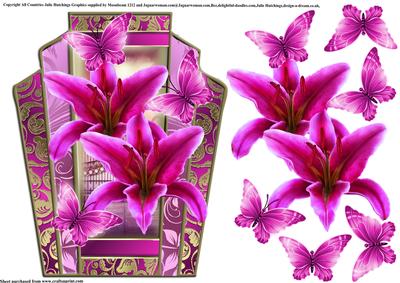 Gorgeous Stargazer Lily in a Deco Frame