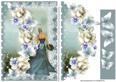 Beauty in Teal Dress Topper Envelope Style