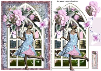The Flapper Lady Window