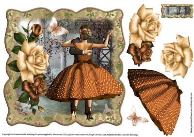 Beautiful Vintage the Waltz Shaped Topper