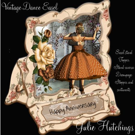 Vintage Dance Easel Card Kit