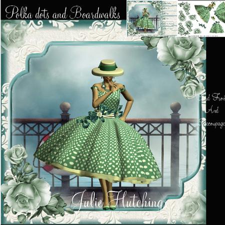 Polka Dots and Boardwalks Card Front Kit