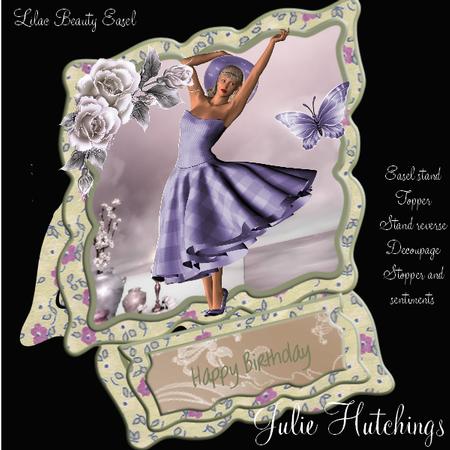 Vintage Style Lilac Beauty Easel