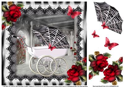 Faux Zebra Hood Pram Topper
