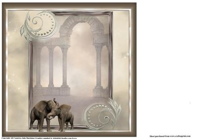 Insert to Compliment the Elephant Couple