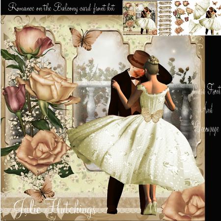 Romance on the Balcony Card Front Kit