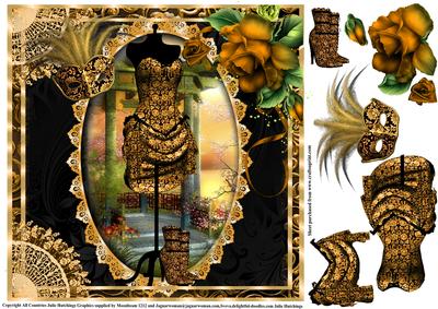 Golden Masquerade Topper