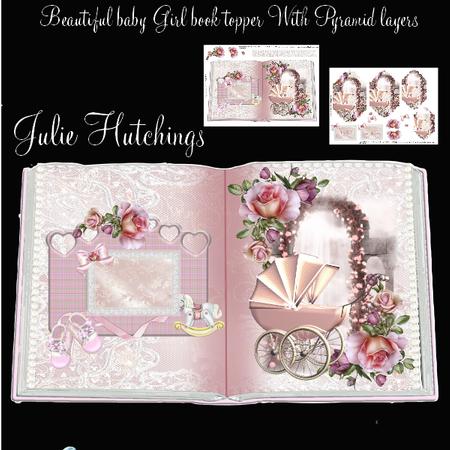 Baby Girl Book Style Topper