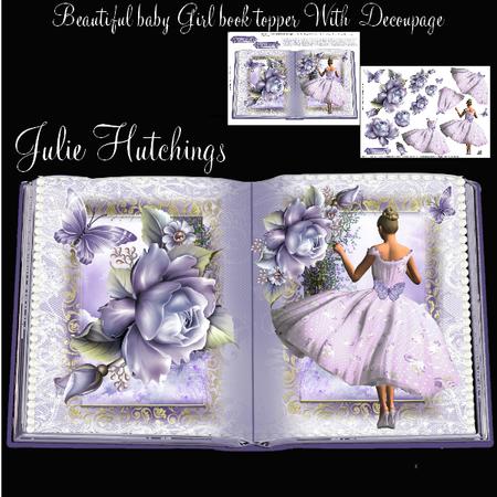 Gorgeous Lilac Lady Book Style Topper Kit