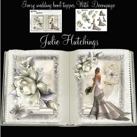 Beautiful Ivory Wedding Book Style Topper