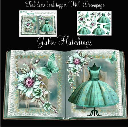 Beautiful Teal Dress Book Style Topper